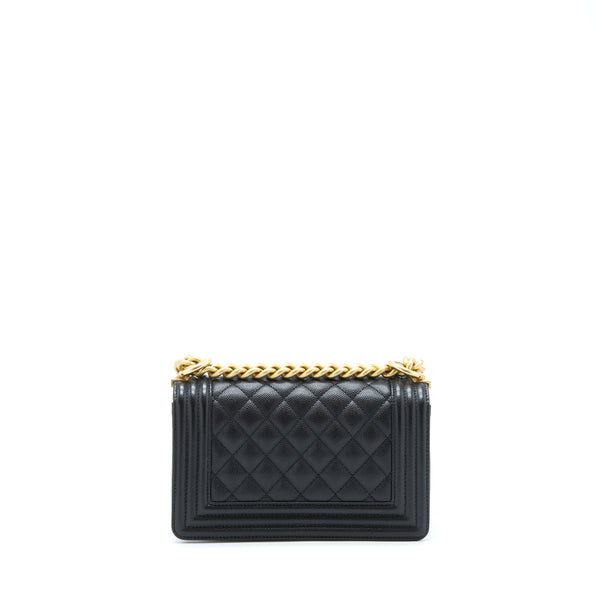 Chanel Small Boy Bag Caviar Black GHW