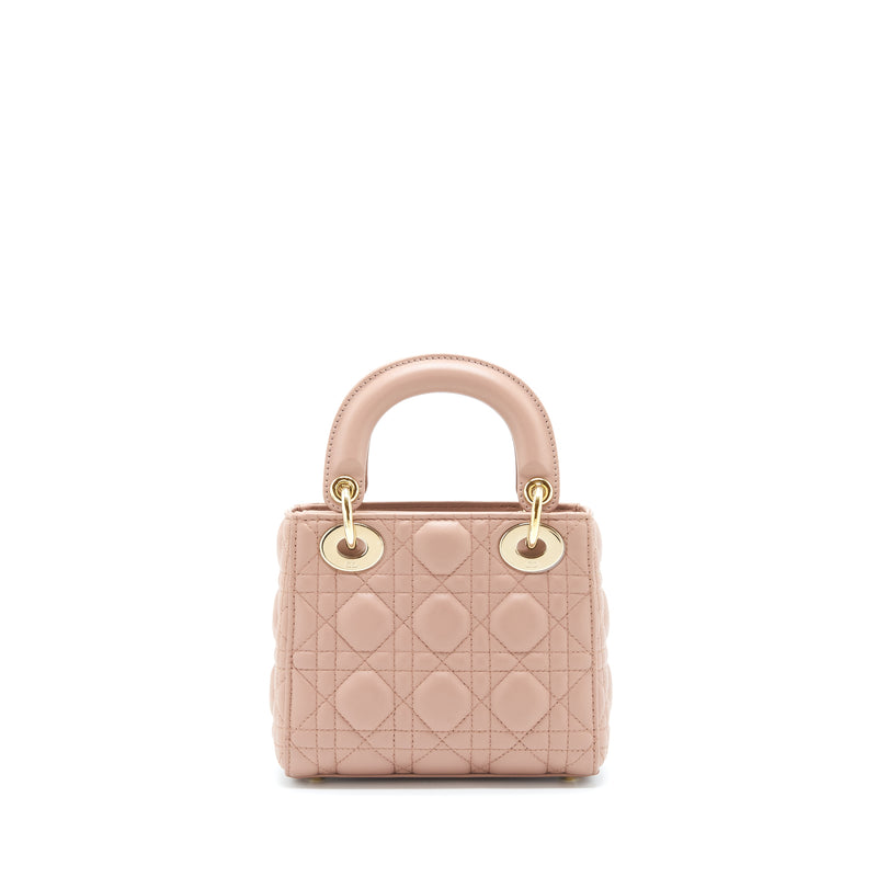 Dior Mini Lady Dior Lambskin Pink GHW