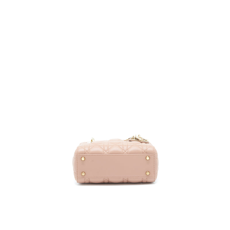 Dior Mini Lady Dior Lambskin Pink GHW