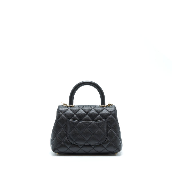 Chanel Mini Coco Handle Caviar Black LGHW