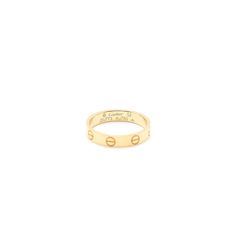 Cartier Mini Love Ring Yellow Gold Size52