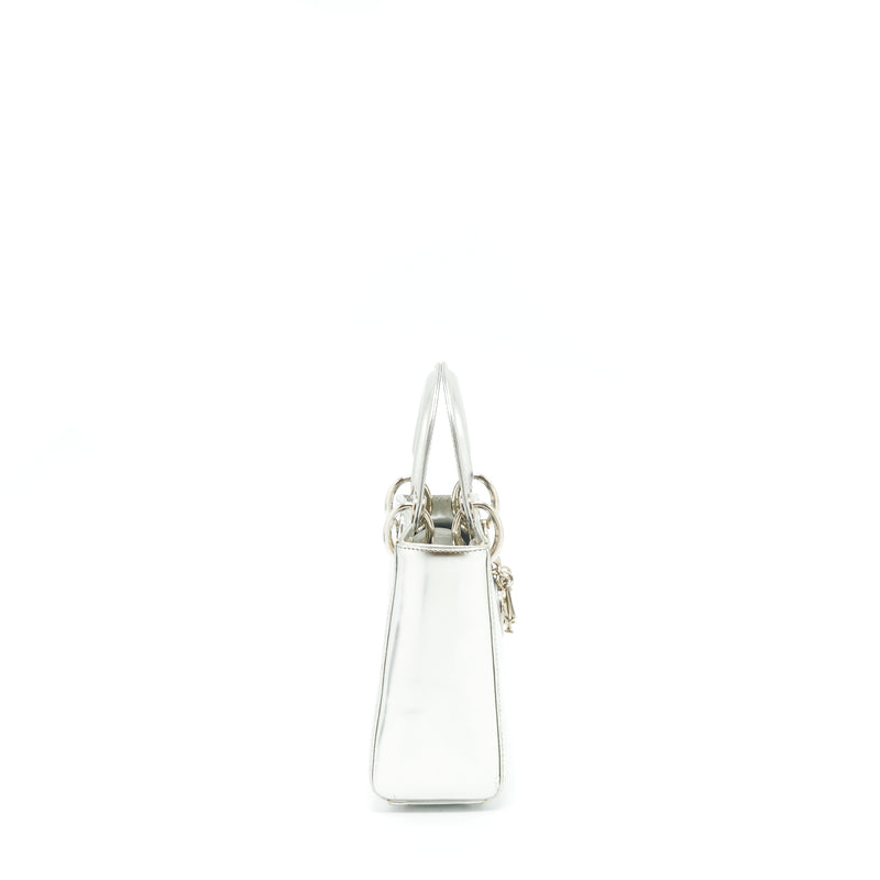 Dior Mini Lady Dior Metallic Silver SHW