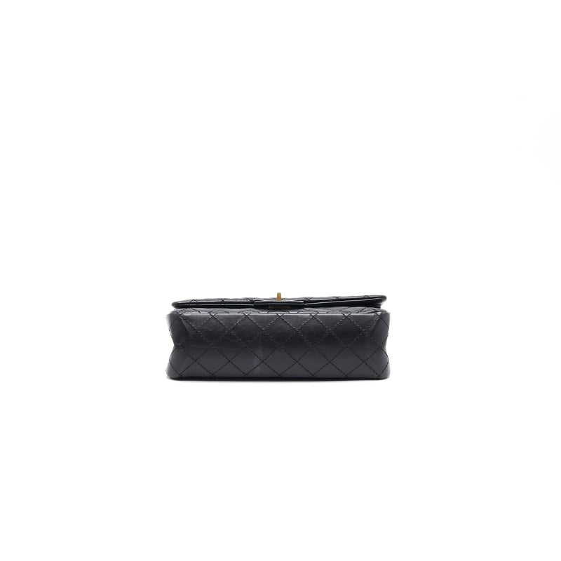 Chanel 2.55 Handbag Aged Calfskin Black GHW