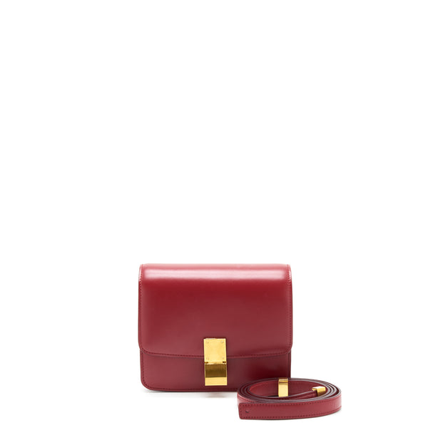 Celine Small Classic Bag In Box Calfskin Red GHW