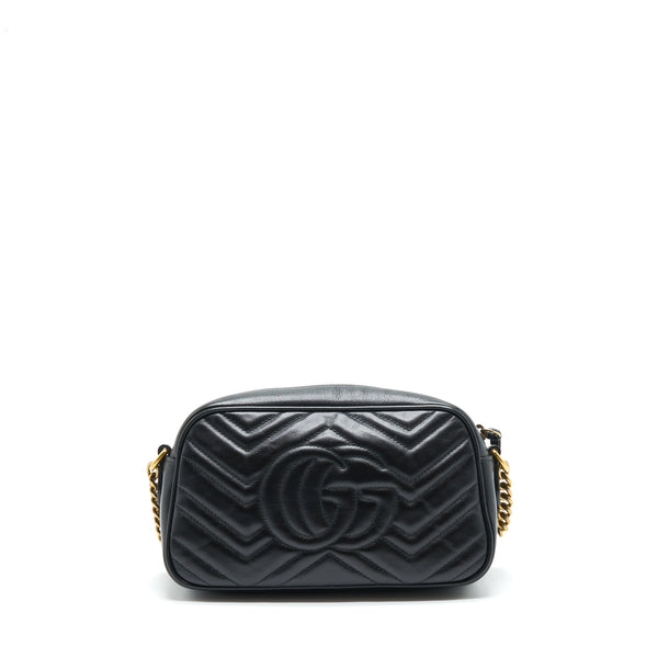Gucci GG Marmont Matelasse Shoulder Bag Black GHW