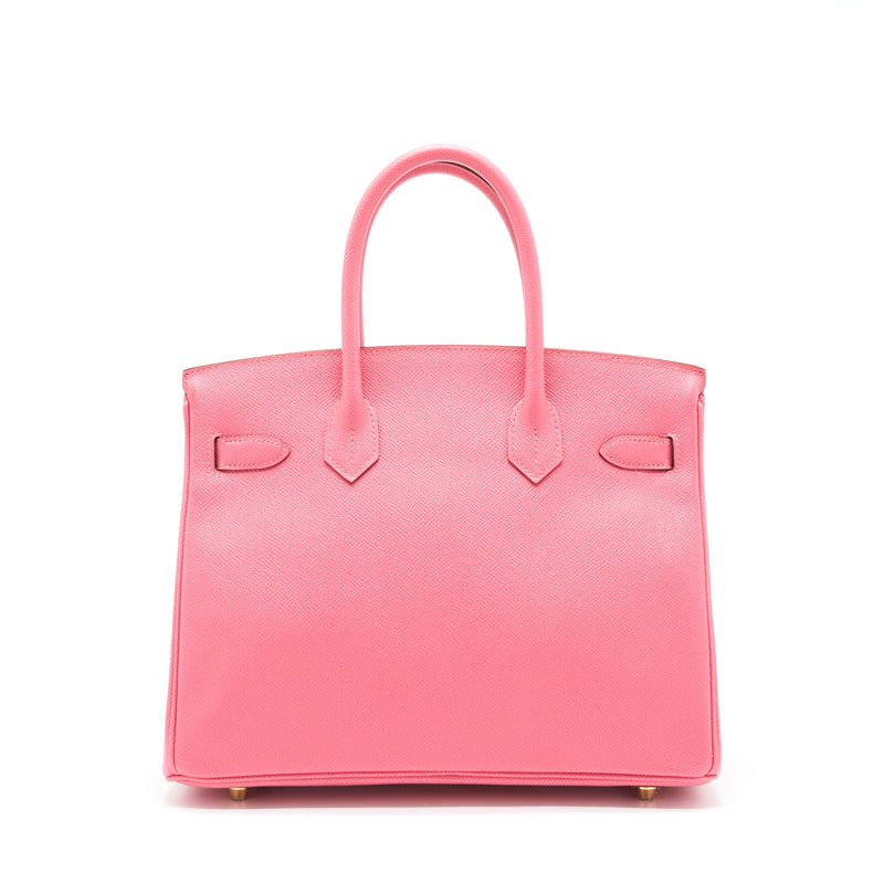 Hermes Birkin 30 Epsom 8W Rose Azalee GHW Stamp C