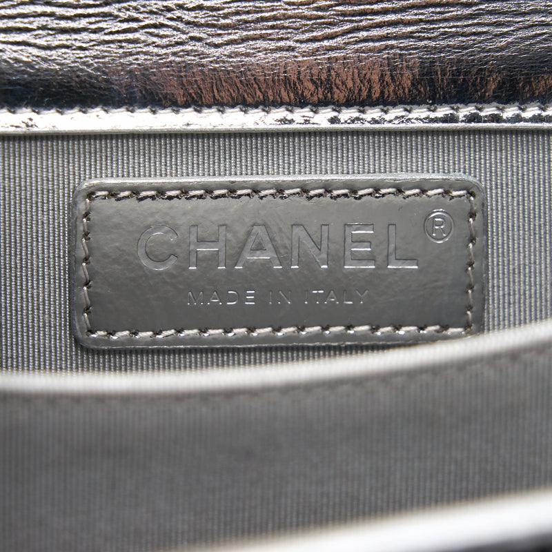 Chanel Boy Chanel Leboy Silver with Ruthenium Hardware