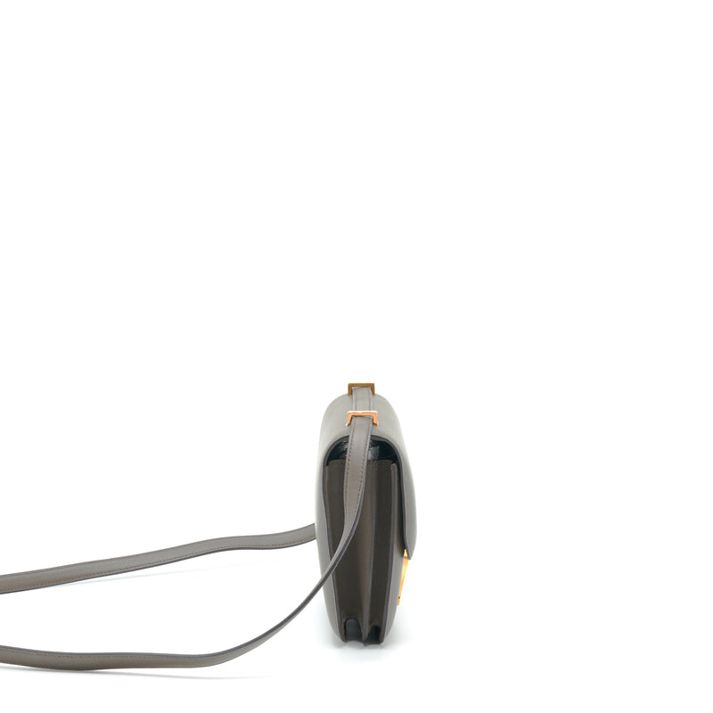 Hermes Mini Constance Swift 8F Gris Etain RGHW Stamp Y