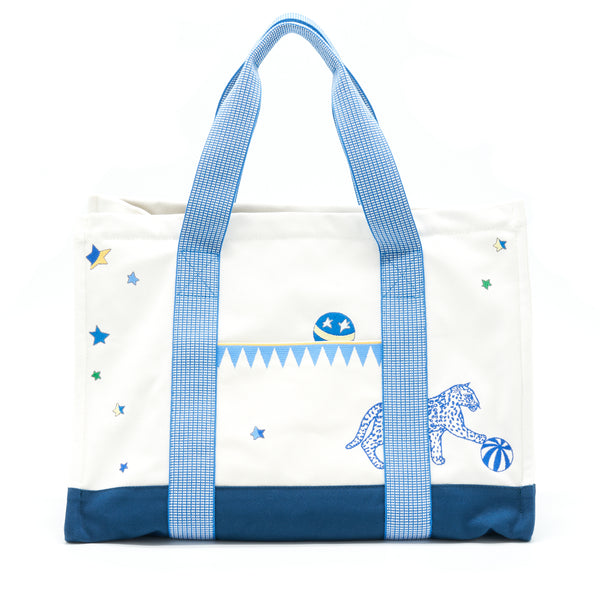 Hermes Circus Nappy Bag Blue/White