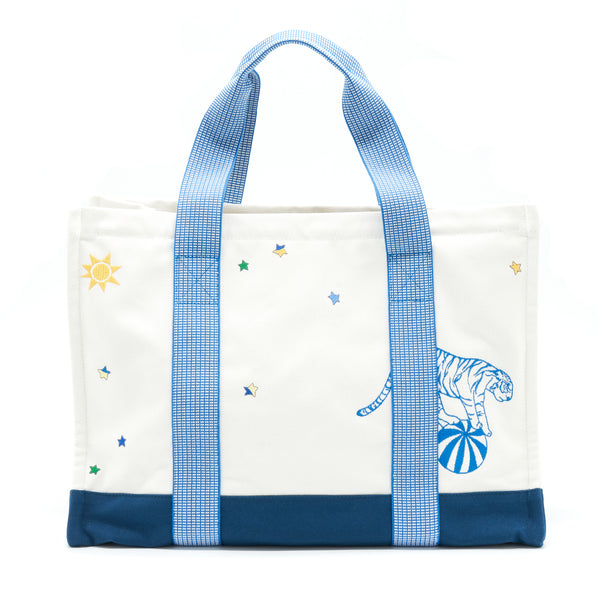 Hermes Circus Nappy Bag Blue/White