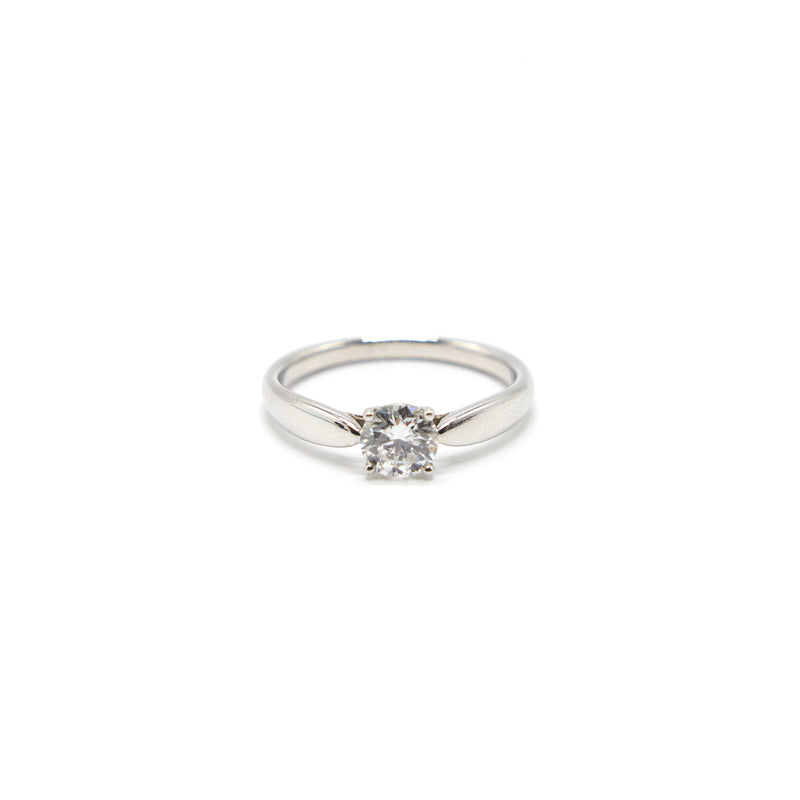 Tiffany Platinum and Diamond Harmony Solitaire Ring 0.66 carat