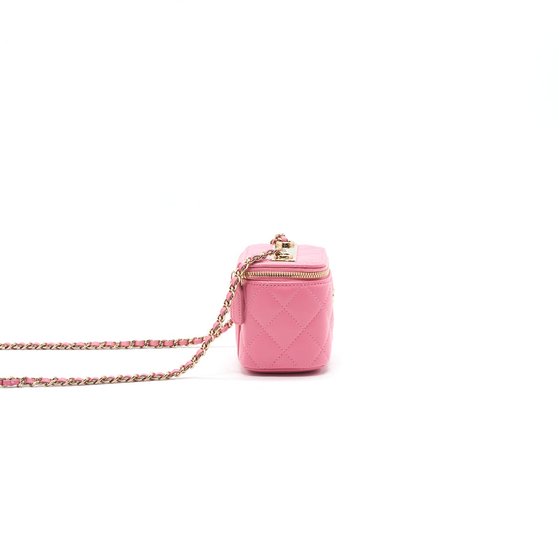 Chanel Small Vanity with Chain Pink