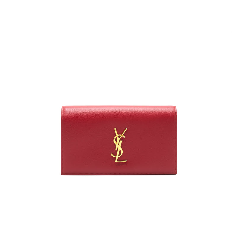 YSL Grained Calfskin Clutch