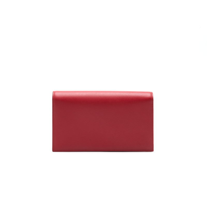 YSL Grained Calfskin Clutch