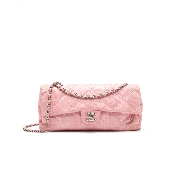 Chanel Python Skin Flap Bag Pink