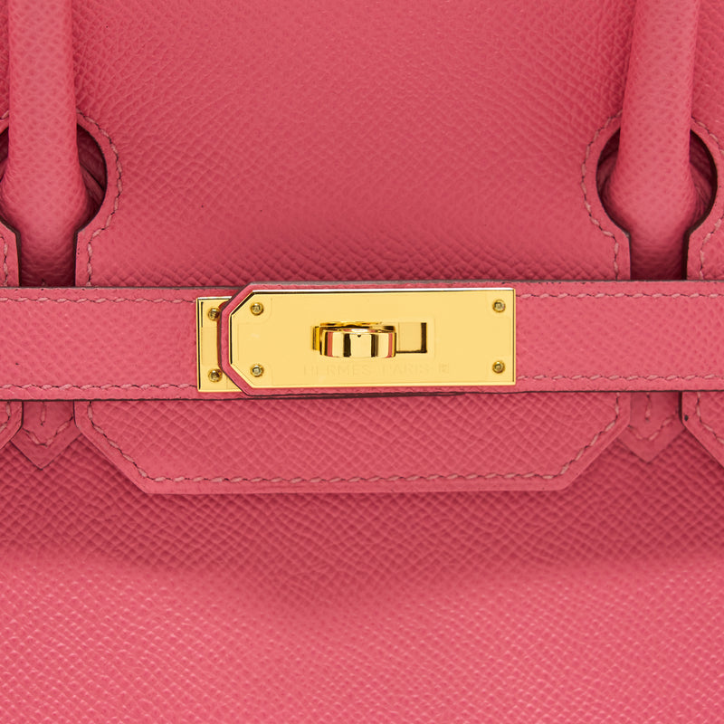 Hermes Birkin 30 Epsom 8W Rose Azalee GHW Stamp C