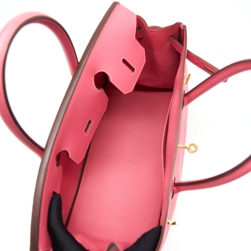Hermes Birkin 30 Epsom 8W Rose Azalee GHW Stamp C