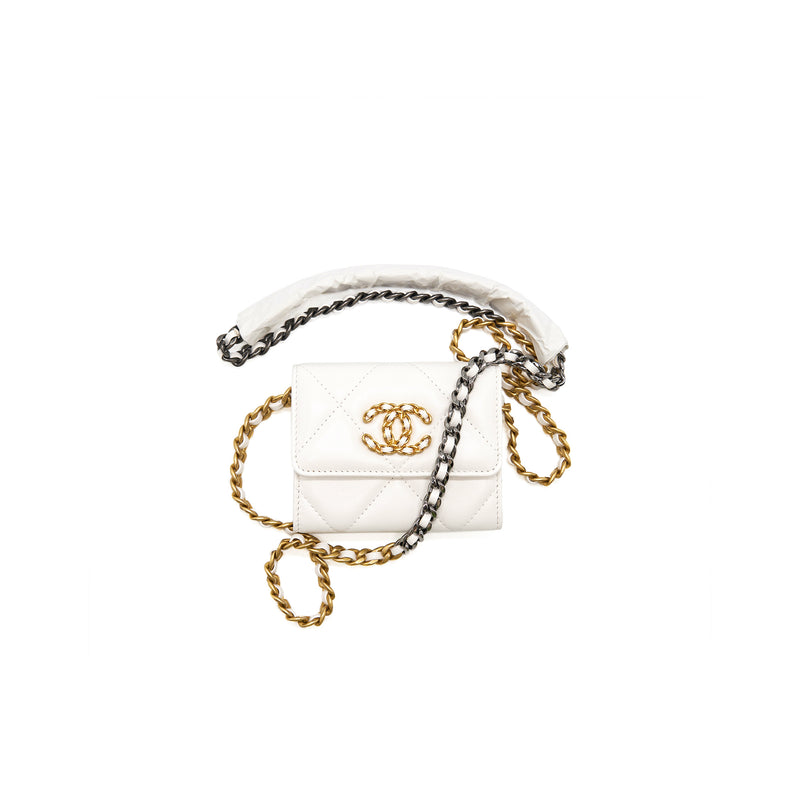 Chanel 19 Flap Coin Purse with Chain
