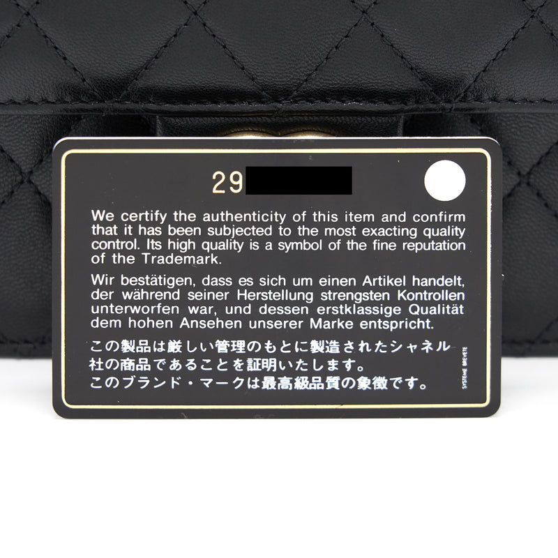 Chanel Pearl Flap Bag Lambskin Black