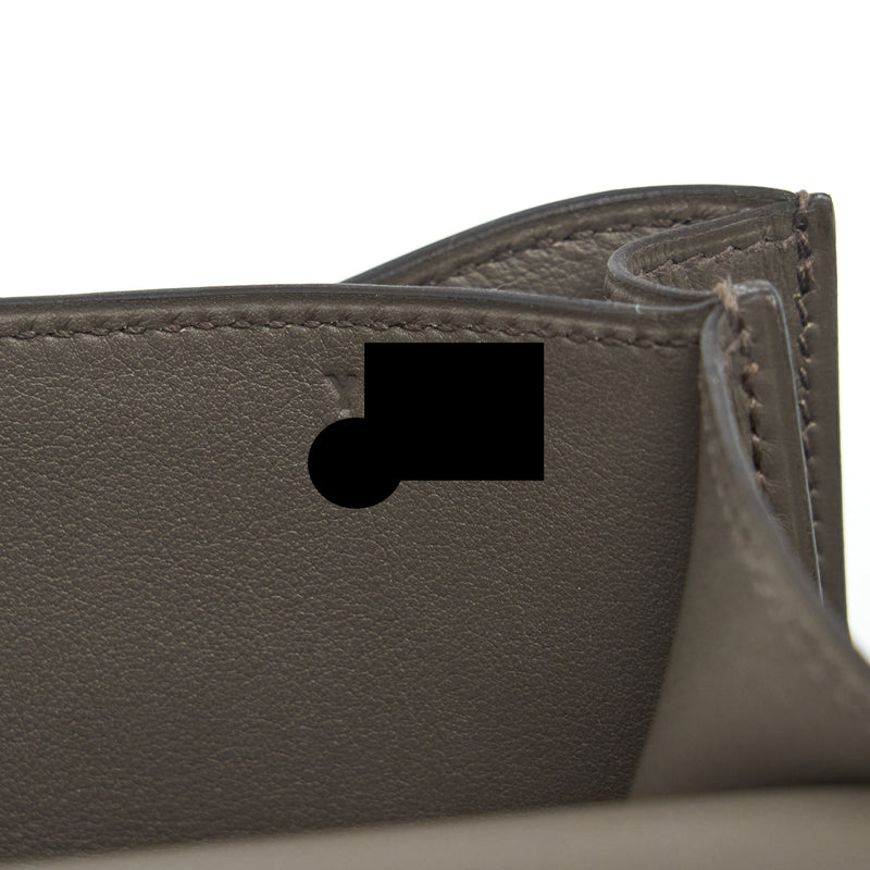 Hermes Mini Constance Swift 8F Gris Etain RGHW Stamp Y