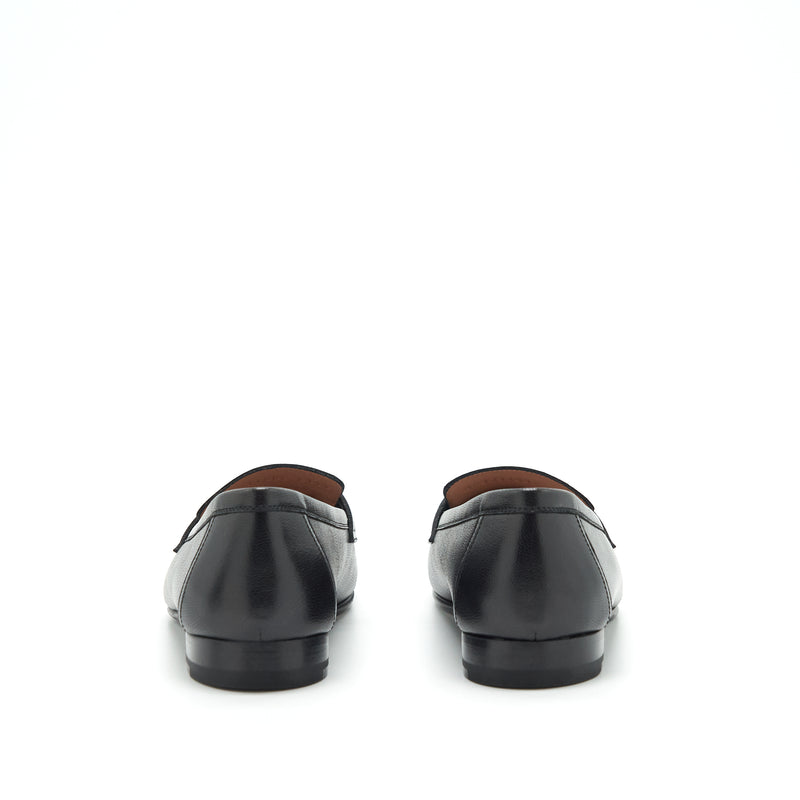 Hermes Size 38 Paris Loafer Black SHW
