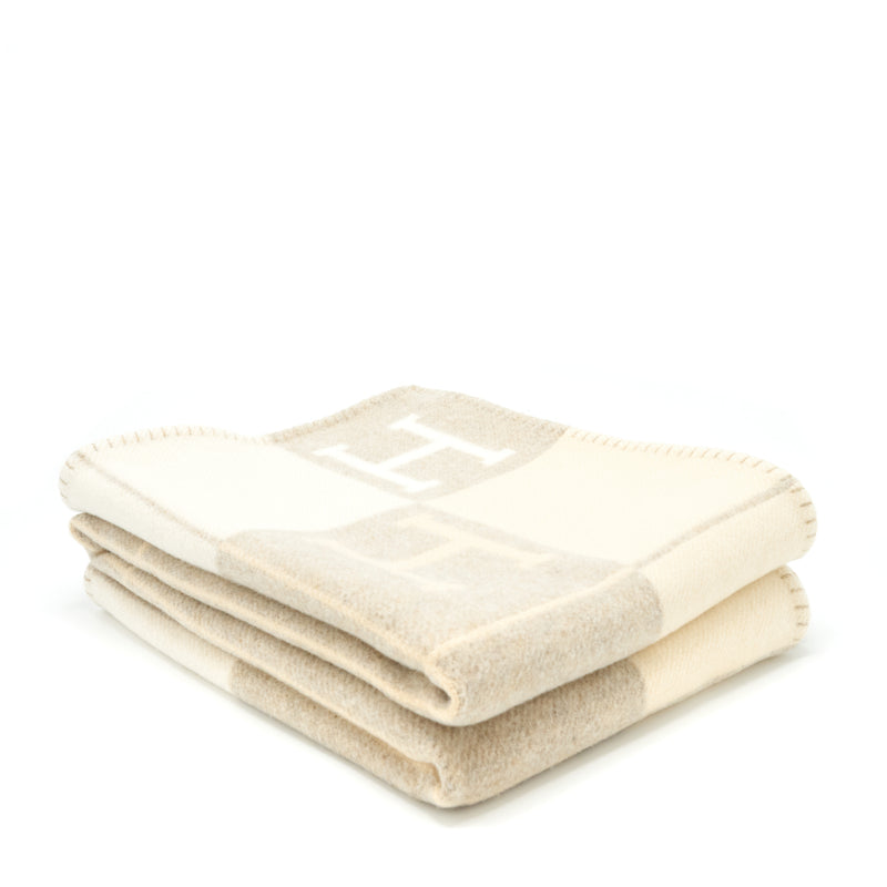 Hermes Avalon Throw Blanket Coco / Camomille