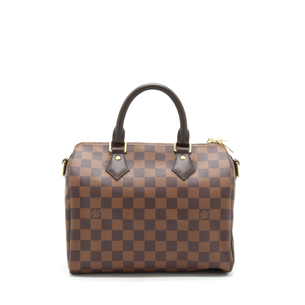 Louis Vuitton Speedy Bandouliere 25 Damier Ebene Canvas GHW