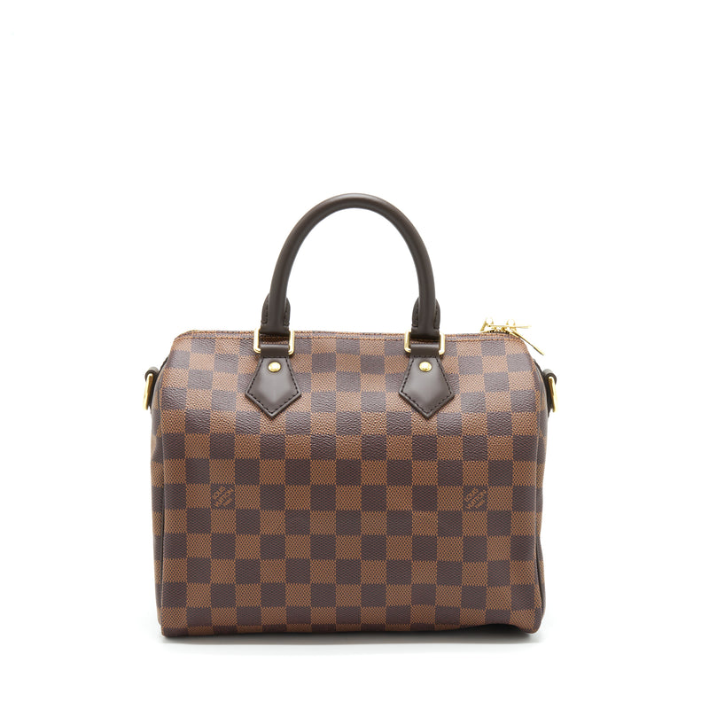 Louis Vuitton Speedy Bandouliere 25 Damier Ebene Canvas GHW