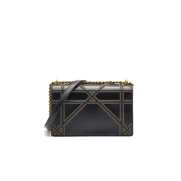 Dior Diorama Bag in Studded Lambskin Black GHW