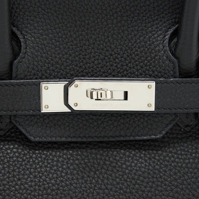 Hermes Birkin 30 Togo Black SHW Stamp Square R