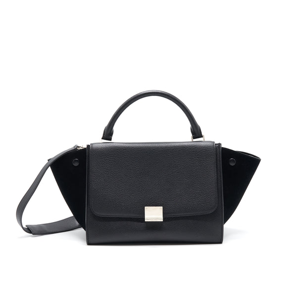 Celine Trapeze Small Bag Black SHW