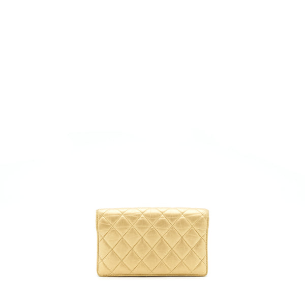 Chanel Quilted 2.55 Wallet Calfskin Gold Ruthenium Sliver Hardware