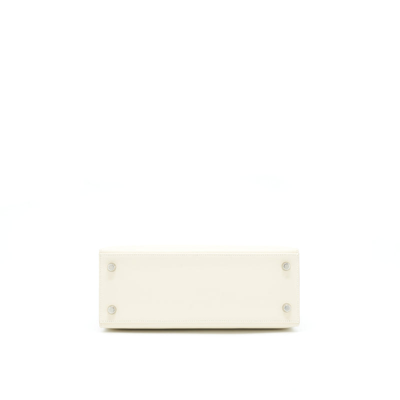Hermes Kelly 25 Sellier Epsom Craie SHW Stamp Z
