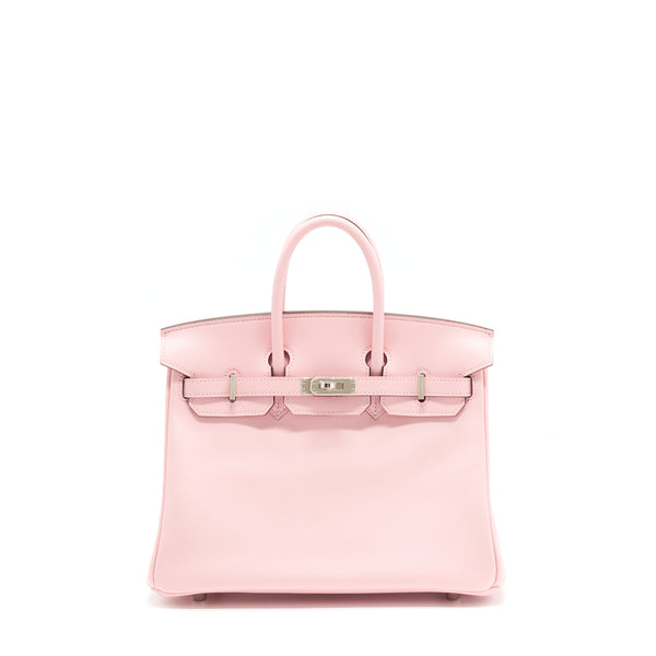 Hermes Birkin 25 Jonathan 3Q Rose Sakura SHW Stamp Z