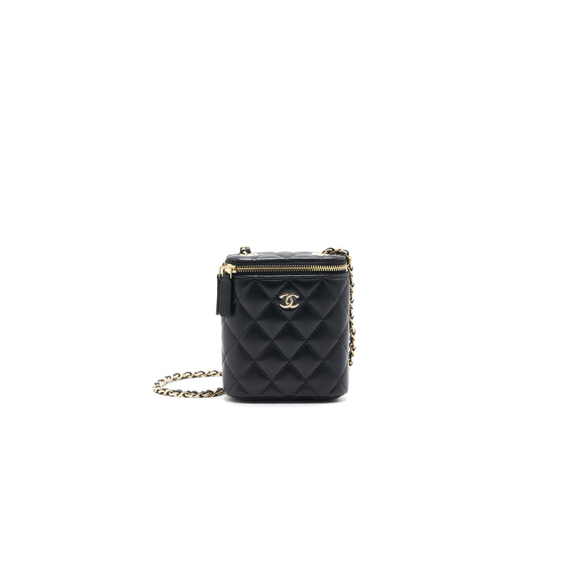 Chanel 21C Long Vanity with Chain Lambskin Black with LGHW