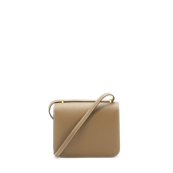 Hermes Constance Mini Epsom Etoupe GHW Stamp Z