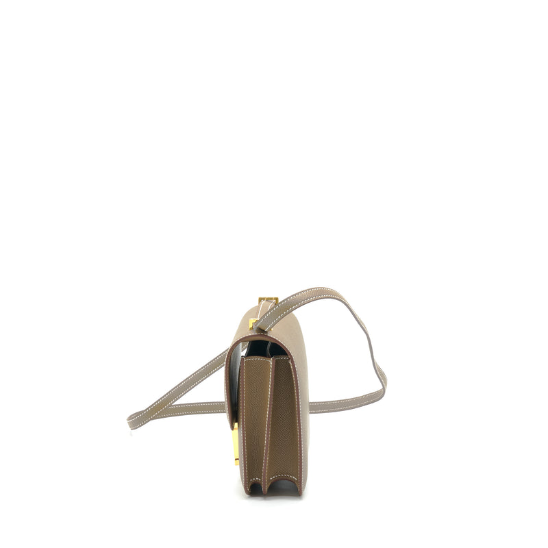 Hermes Constance Mini Epsom Etoupe GHW Stamp Z