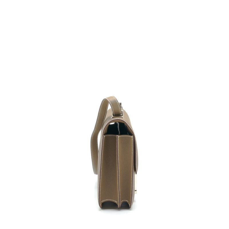 Hermes Constance 24 Epsom Etoupe SHW Stamp D