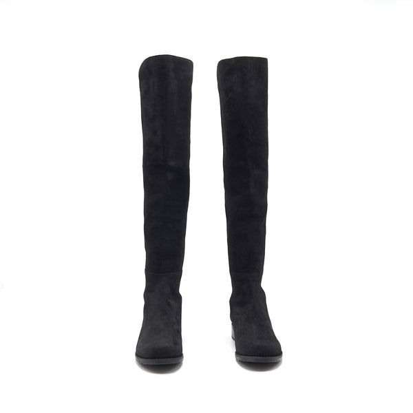Stuart Weitzman Black Suede 5050 Boots Size 36.5