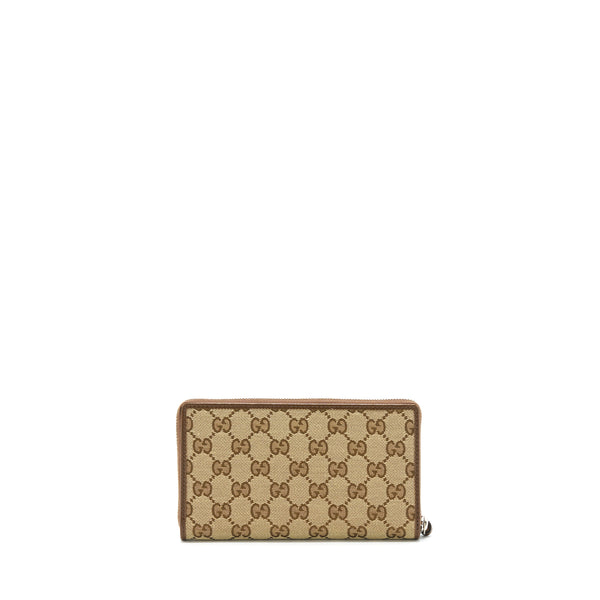 Gucci x Balenciaga Brown 2021 Classic Zip Long Wallet SHW