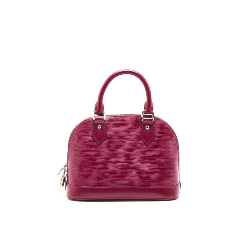 Louis Vuitton Alma Handbag Monogram Vernis with Monogram Canvas and EPI Leather Bb Pink