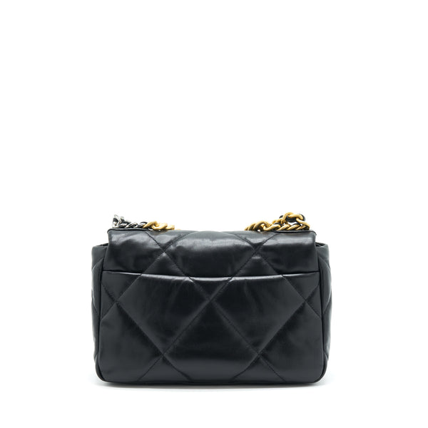 Chanel Small 19 Bag Goatskin Black With Gold/Sliver Hardware