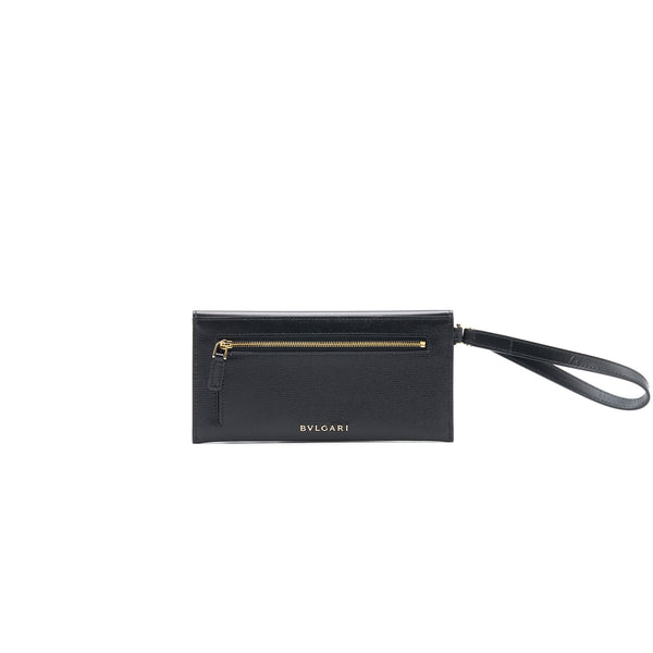 BVLGARI SERPENTI FOREVER ENVELOPE POUCH BLACK