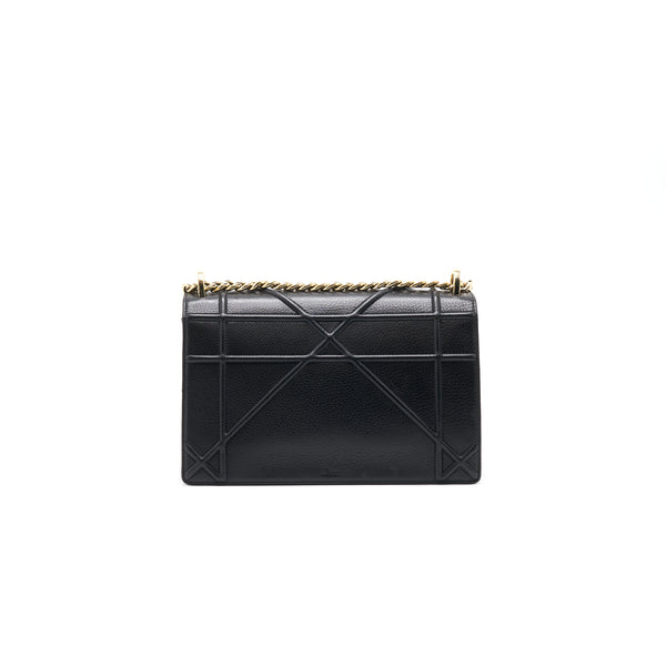 DIOR MEDIUM DIORAMA CALFSKIN SHOULDER BAG BLACK