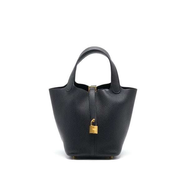 Hermes Picotin18 Black GHW Stamp Y