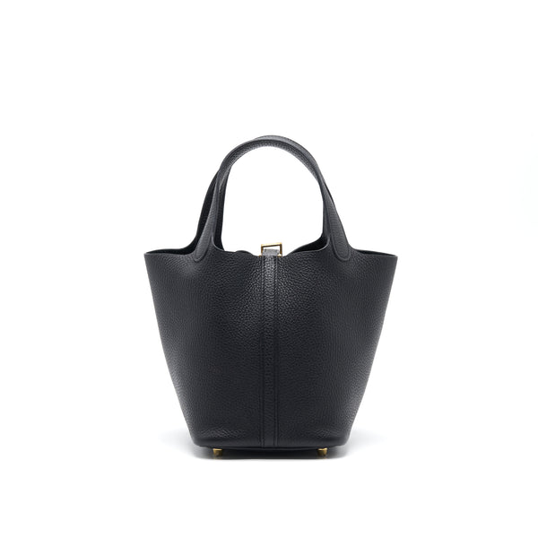 Hermes Picotin18 Black GHW Stamp Y