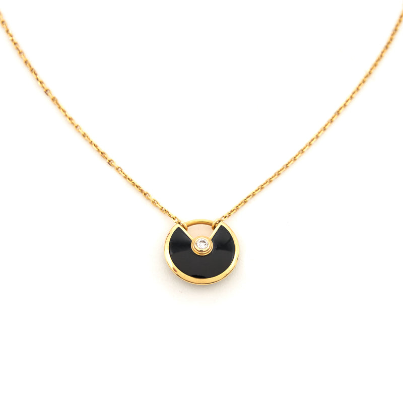 Cartier Small Rose Gold and Diamond Cartier d'Amour Necklace | Harrods UK