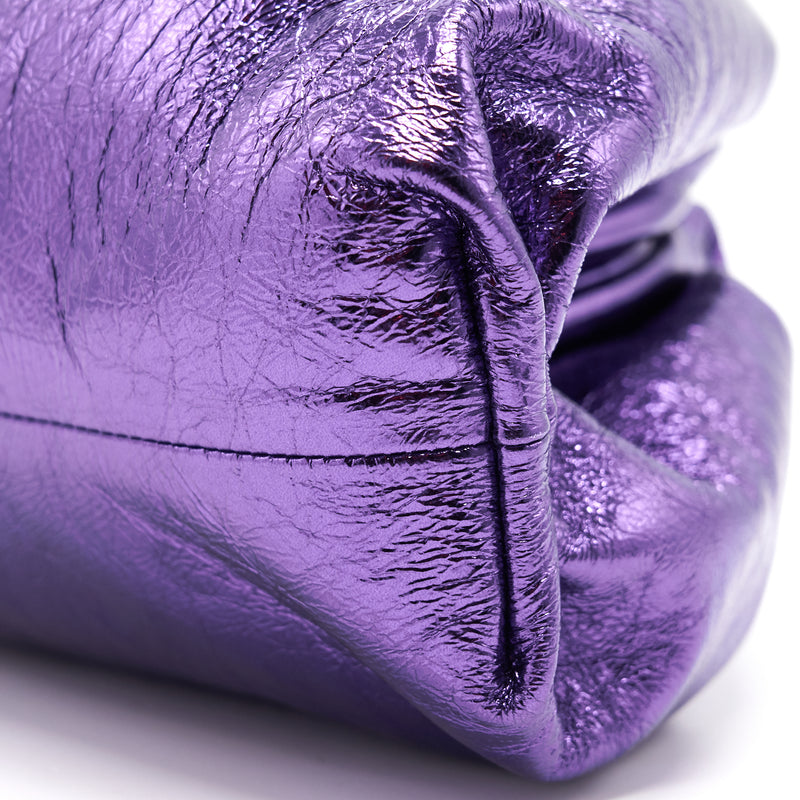 Bottega Veneta Glitter Purple Pouch
