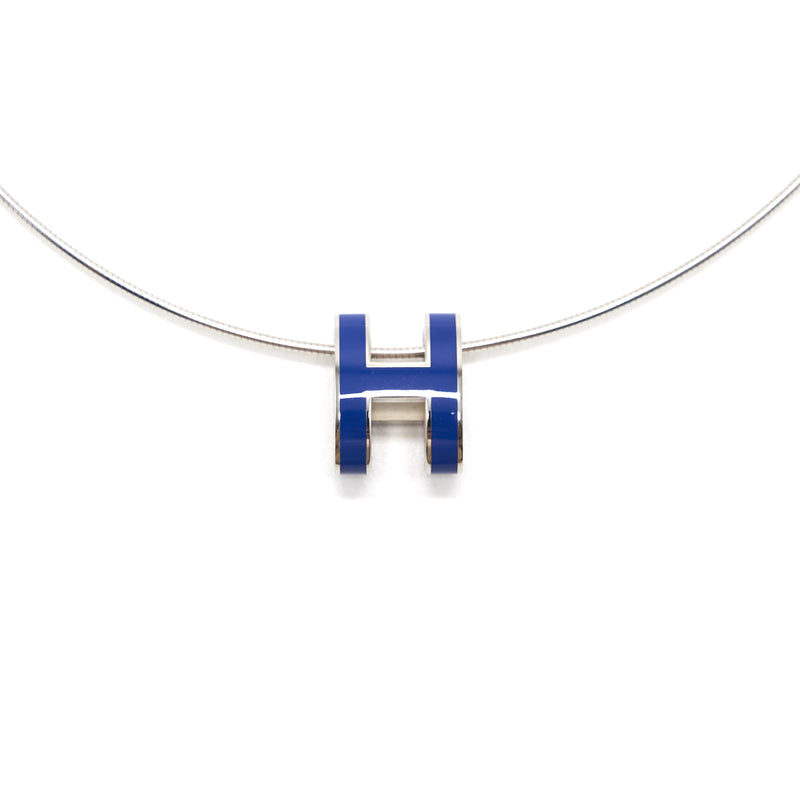 Hermes Pop H Necklace Old Version Electric Blue