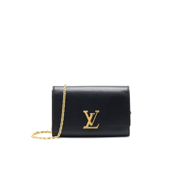 LOUIS VUITTON LOUISE LEATHER CROSSBODY BAG NOIR